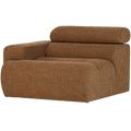 WOOOD Novi 1-Zits Element Bank Arm Links - Polyester - Karamelbruin
