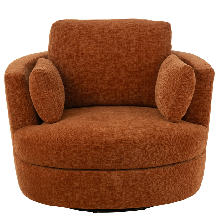 J-Line zetel Swiv - populierenhout|schuim - roest