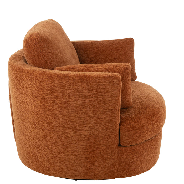 J-Line zetel Swiv - populierenhout|schuim - roest