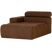 WOOOD Novi Chaise Longue Element Arm Links - Polyester- Karamelbruin