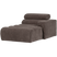 WOOOD Novi Chaise Longue Element Arm Rechts - Ribstof - Grijsbruin