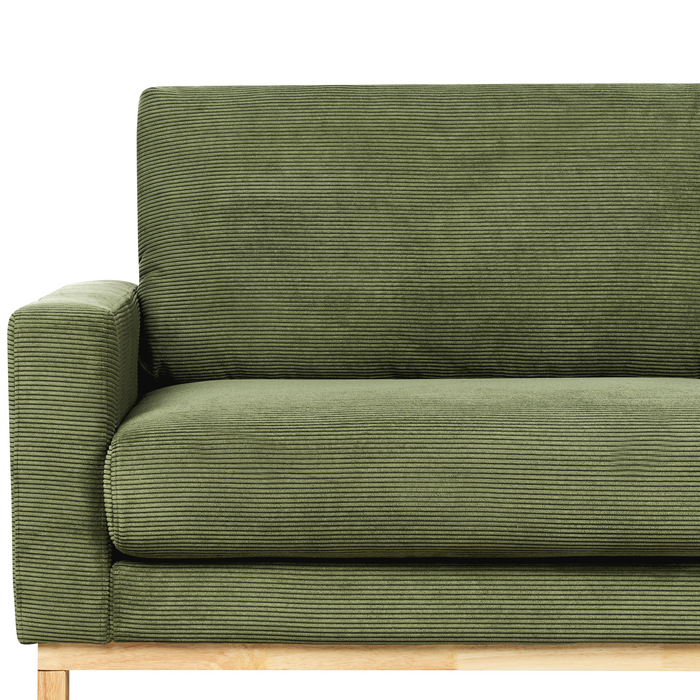 Beliani - SIGGARD - Tweezitsbank - Groen - Corduroy