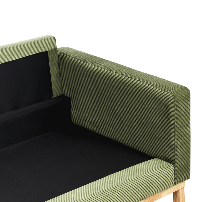 Beliani - SIGGARD - Tweezitsbank - Groen - Corduroy