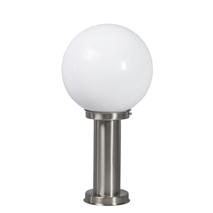 QAZQA Smart buitenlamp paal staal RVS 50 cm incl. Wifi A60 - Sfera