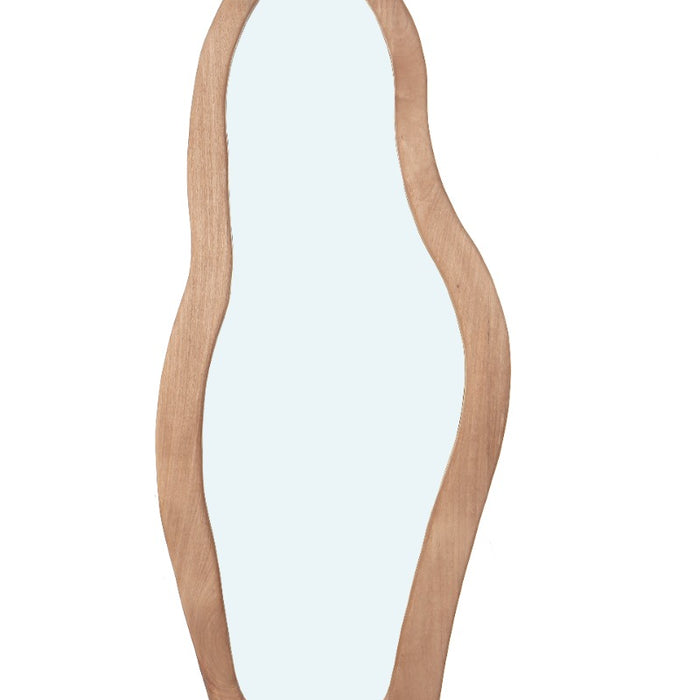 Livingfurn - Spiegel Naturel Hout - 85x4x200cm - Olivia