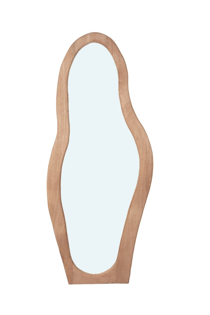 Livingfurn - Spiegel Naturel Hout - 85x4x200cm - Olivia