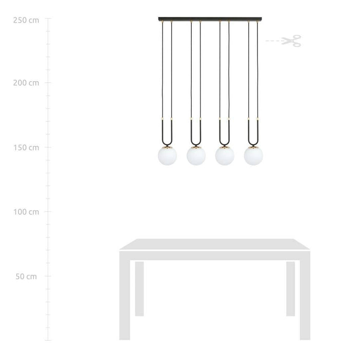 Cozyhouse Hanglamp Glam 4-lichts