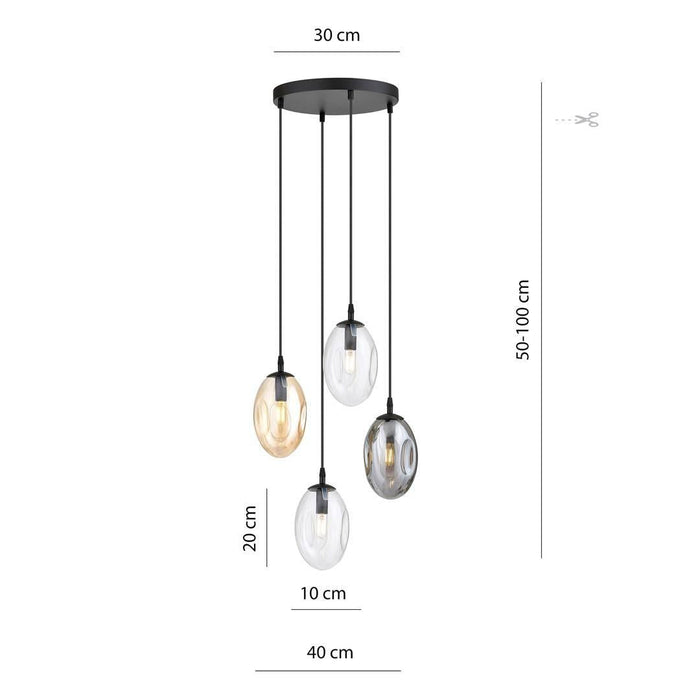 Cozyhouse Hanglamp Astral 4-lichts