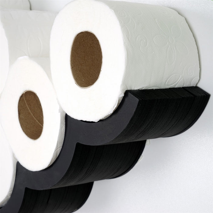 Asir Toiletpapierhouder | Zwart | 62 x 9 x 16 cm