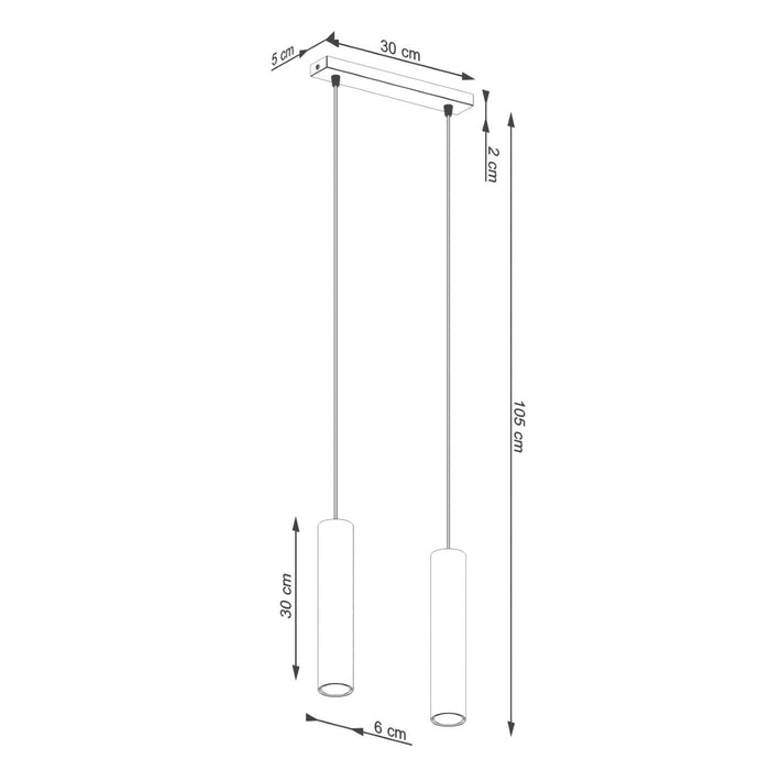 Sollux Hanglamp Lagos 2-lichts