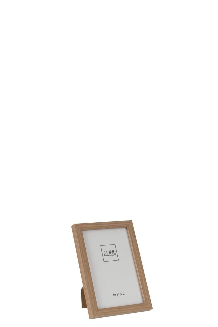 J-Line fotolijst Basic - hout - naturel - extra small - 4 stuks