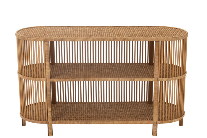 J-Line tafel Exo - bamboe|rotan - naturel