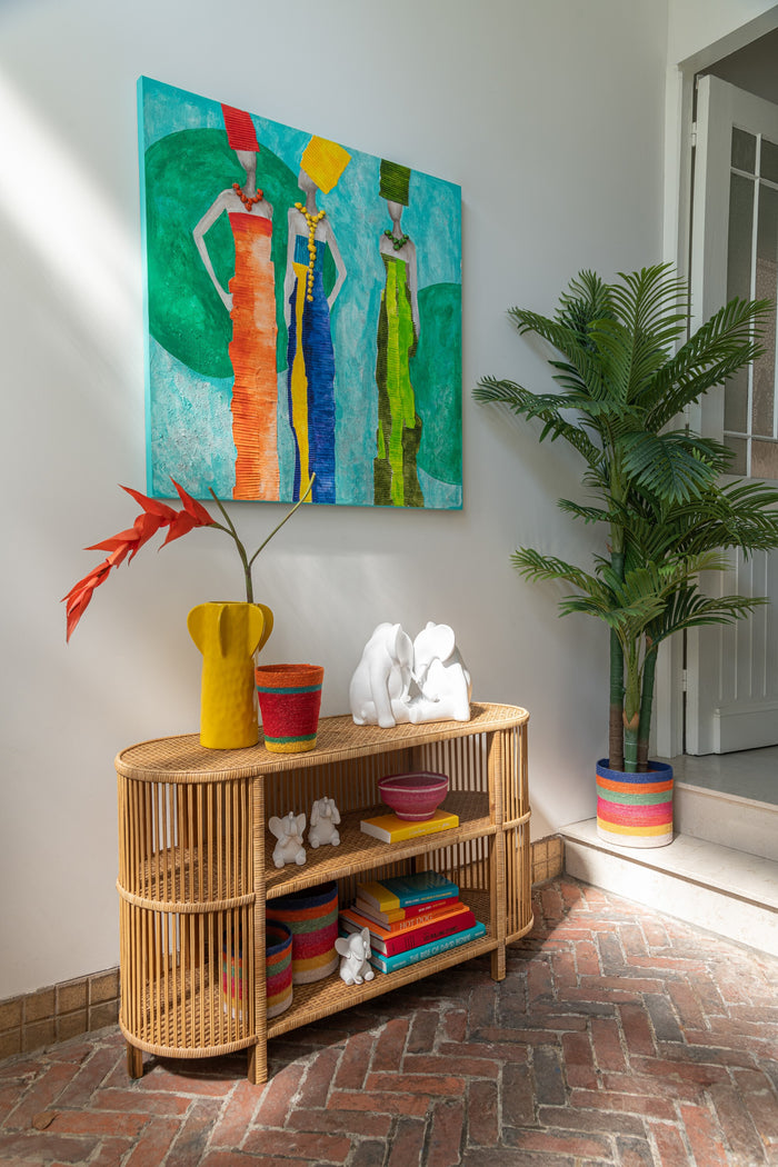 J-Line tafel Exo - bamboe|rotan - naturel