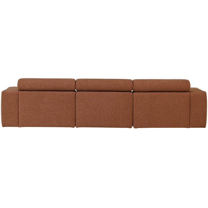 WOOOD Novi Chaise Longue Bank Links - Polyester - Terra