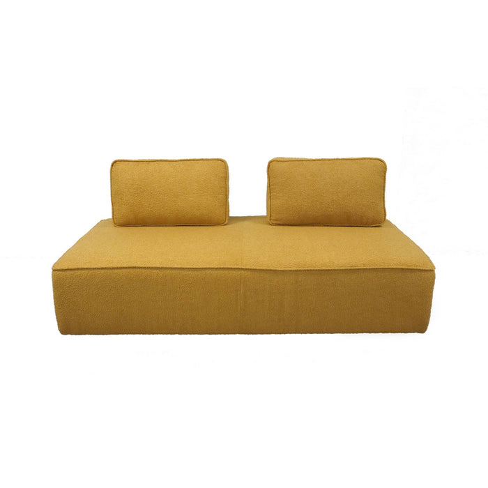 sweeek - Fauteuil in boucléstof 2 zitplaatsen