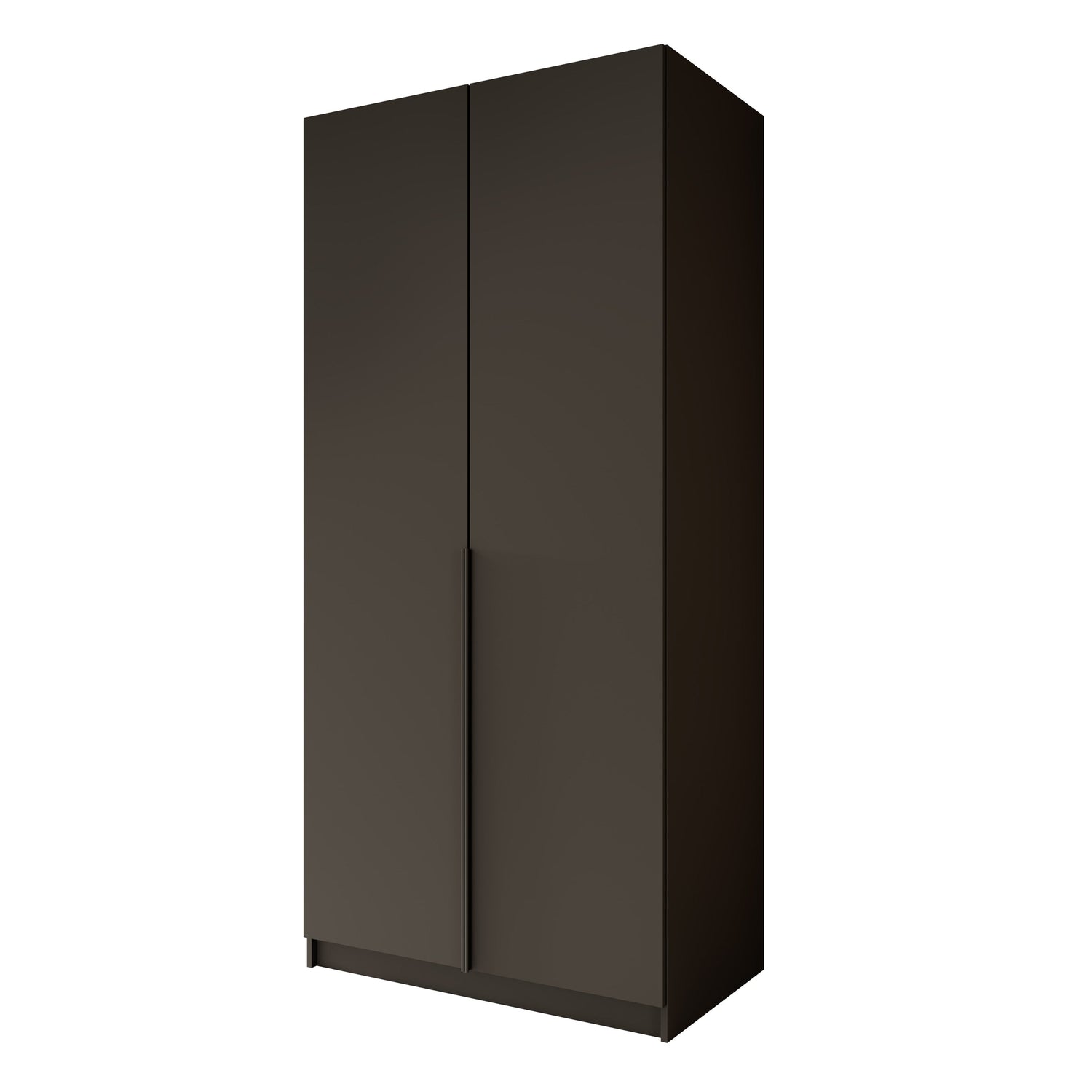 Meubella - Kledingkast Bruno - Zwart - 100 cm