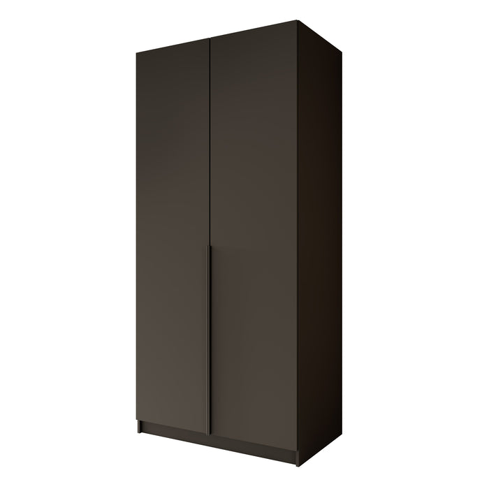 Meubella - Kledingkast Bruno - Zwart - 100 cm