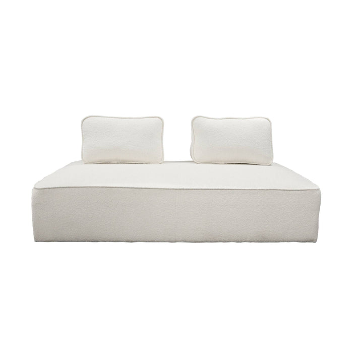 sweeek - Fauteuil in boucléstof 2 zitplaatsen