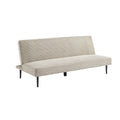 sweeek - 3-zits slaapbank corduroy, metalen onderstel
