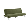 sweeek - 3-zits slaapbank corduroy, metalen onderstel