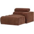 WOOOD Novi Chaise Longue Element Arm Rechts - Ribstof - Terra