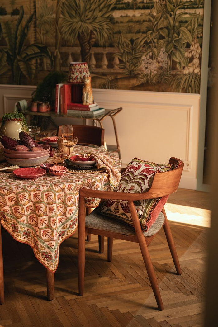 Sissy-Boy Lichtroze tafelkleed met palmbomen (160x300 CM)