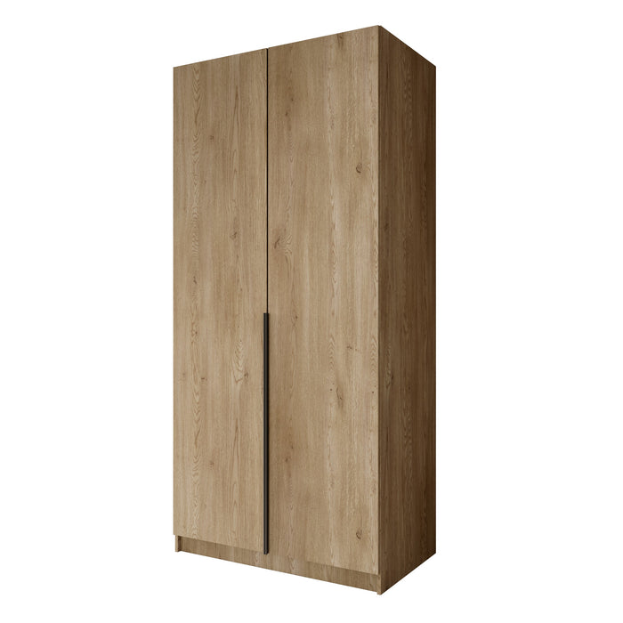 Meubella - Kledingkast Bruno - Eiken - 100 cm