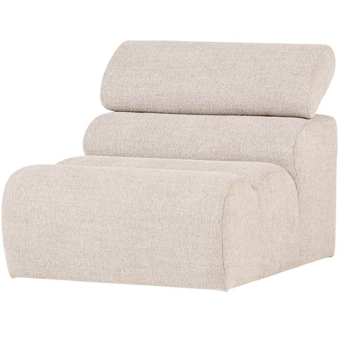 WOOOD Novi 1-Zits Element Bank - Polyester - Naturel - 86x82x113