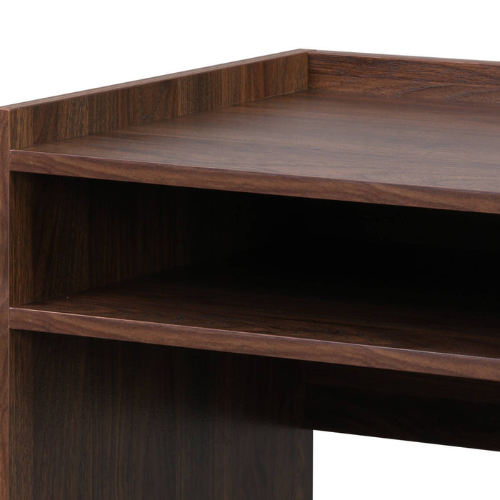 sweeek - Bureau hout decor 2 opbergvakken