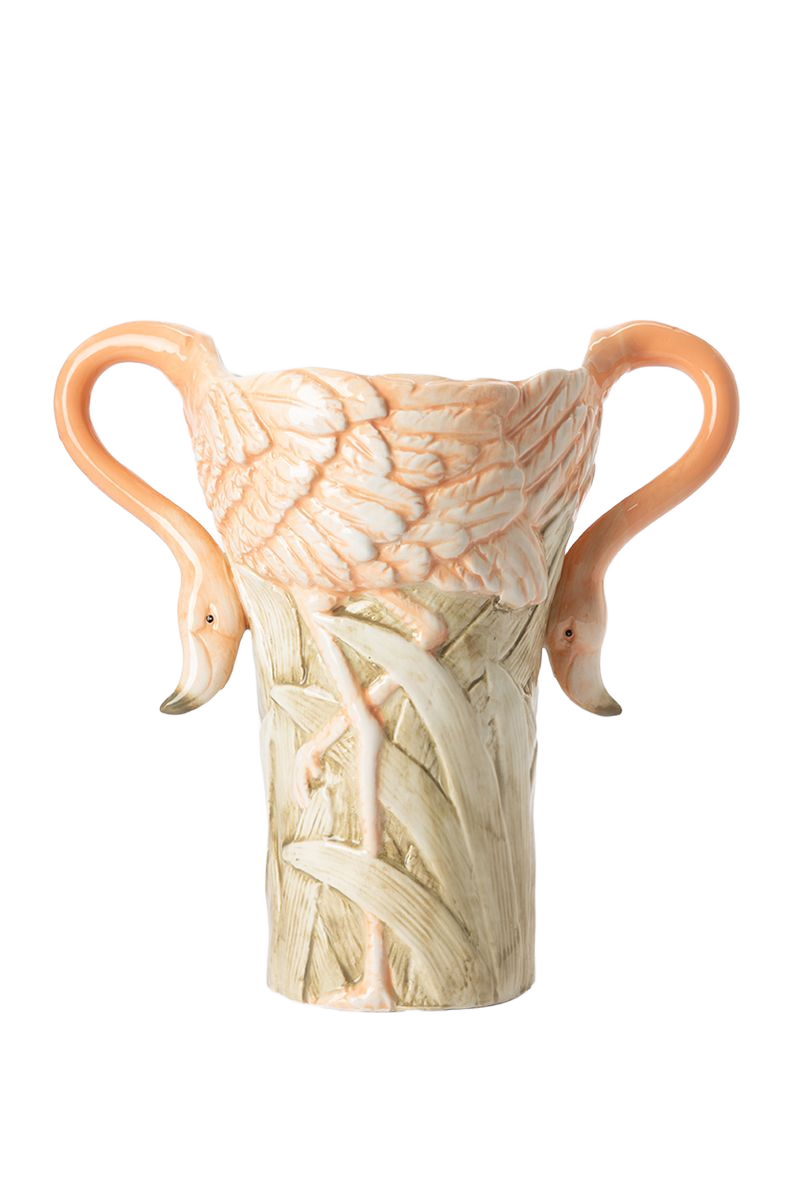Sissy-Boy Multicolour vaas met flamingo