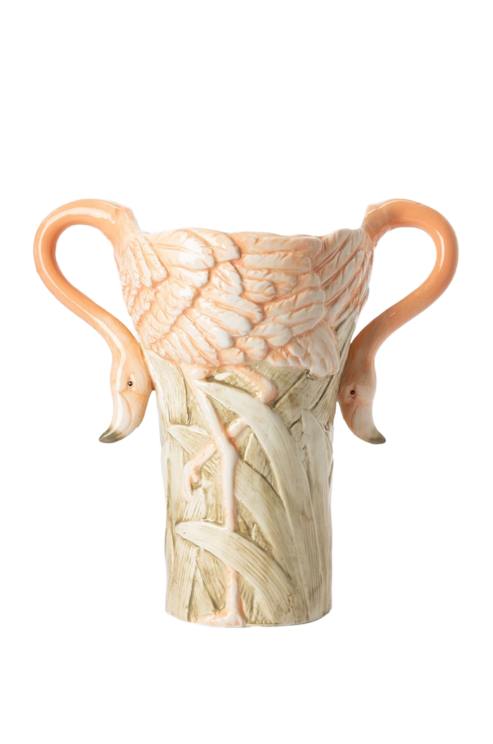 Sissy-Boy Multicolour vaas met flamingo