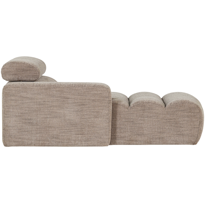 WOOOD Novi Chaise Longue Element Arm Links - PES - Naturel Melange