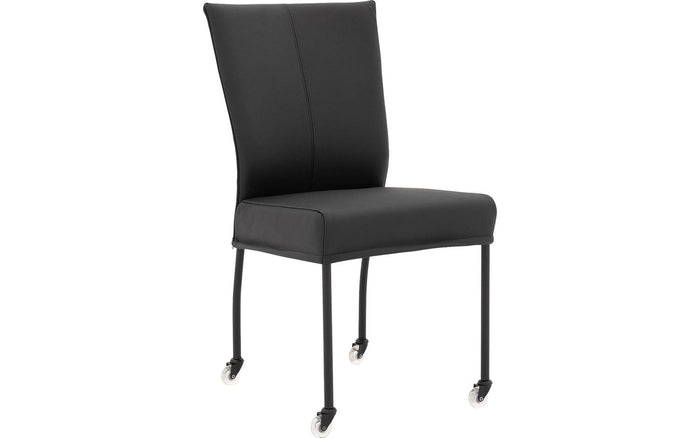 Goossens  Eetkamerstoel Funk -  Leder zonder armleuning