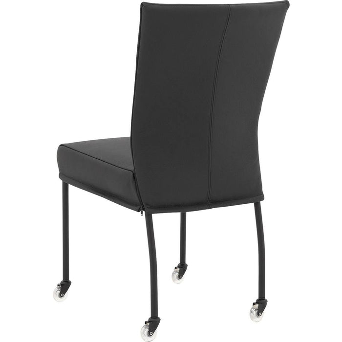 Goossens  Eetkamerstoel Funk -  Leder zonder armleuning