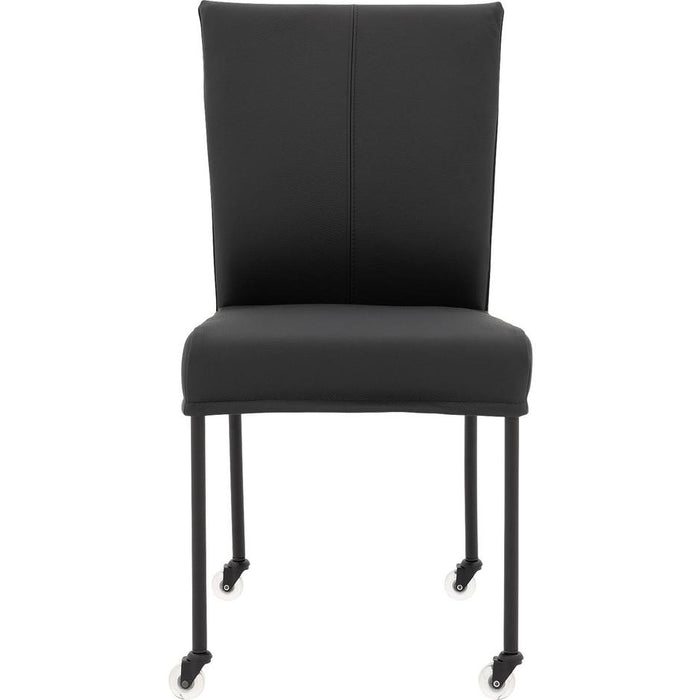 Goossens  Eetkamerstoel Funk -  Leder zonder armleuning