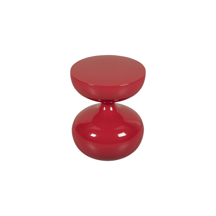 Bijzettafel Berlijn - Rood - Metaal - 41x50x41cm (BxHxD)