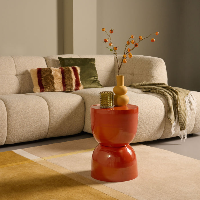 Bijzettafel Wolfsburg - Oranje - Metaal