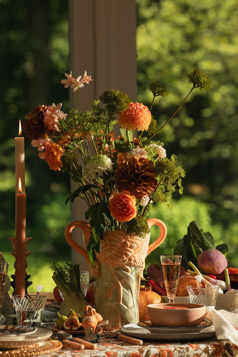 Sissy-Boy Multicolour vaas met flamingo