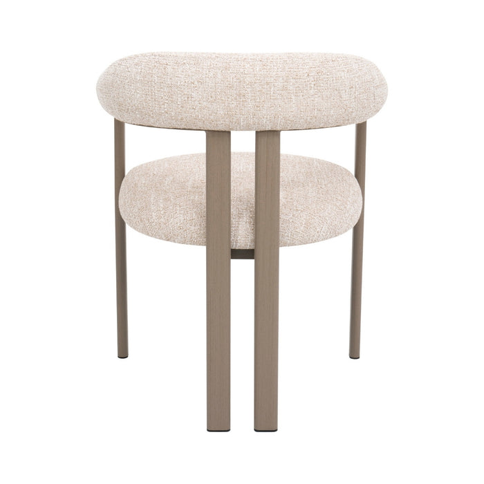 DÉJA Living - Eetkamerstoel - Stof - Taupe|Taupe - Odense - Set van 2