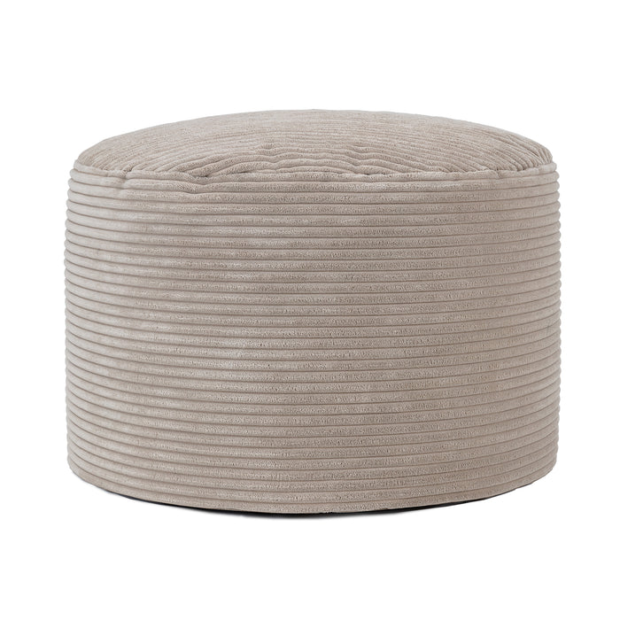 icon Milano XL Poef - Ribfluweel - Beige