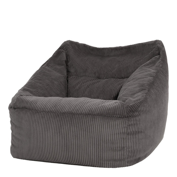 icon Natalia Zitzak Fauteuil - Ribfluweel - Houtskool