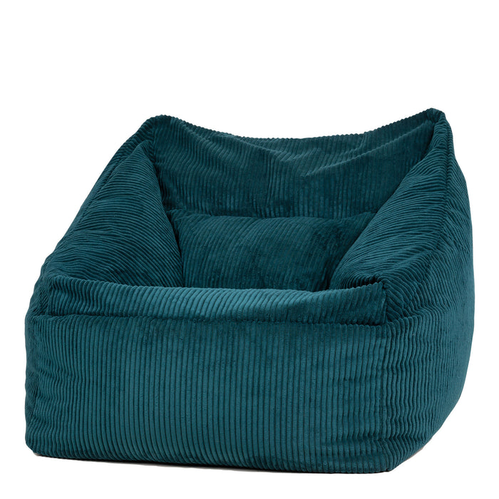 icon Natalia Zitzak Fauteuil - Ribfluweel - Blauwgroen