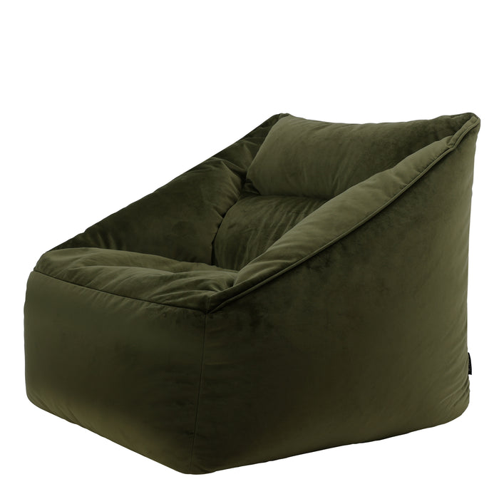 icon Natalia Zitzak Fauteuil - Velours - Olijfgroen