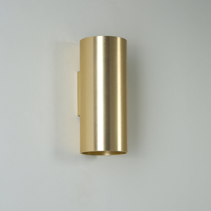 Searchlight Wall Wandlamp Cilinder - H 15,4 cm - Goud