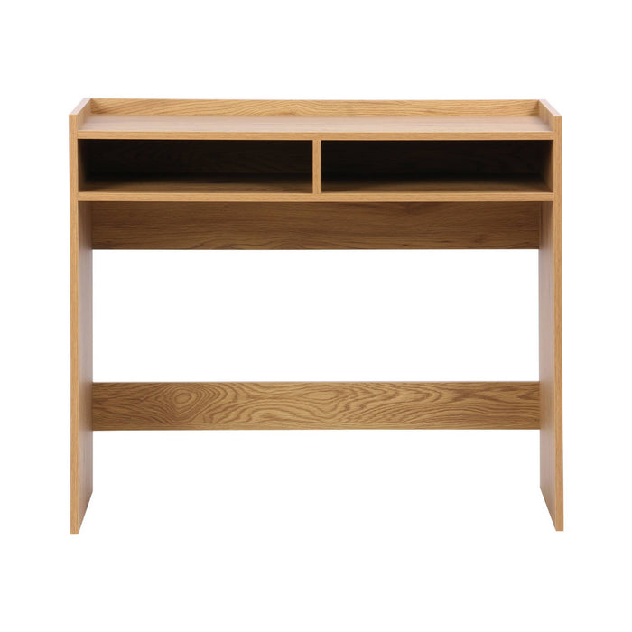 sweeek - Bureau hout decor 2 opbergvakken