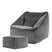 icon Natalia Zitzak Fauteuil met Poef - Velours - Houtskool