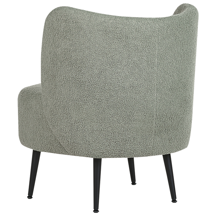 Beliani - OTSBY - Fauteuil - Lichtgroen - Bouclé