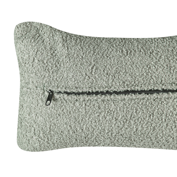 Beliani - OTSBY - Fauteuil - Lichtgroen - Bouclé