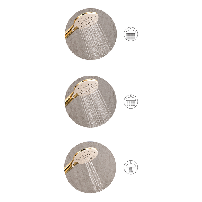 Beliani - IQUIRA - Douchekop met doucheslang - Zilver - ABS kunststof