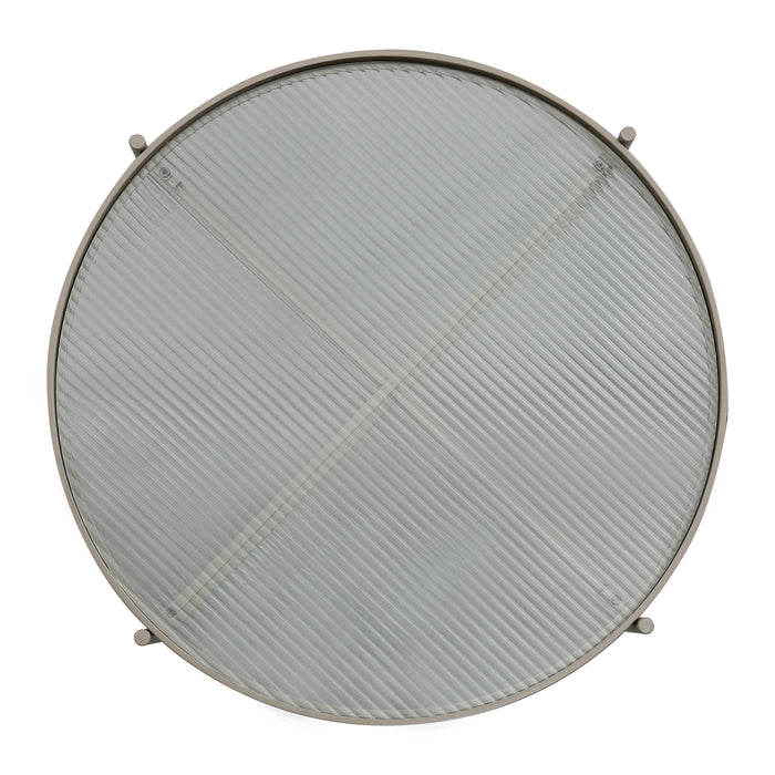 by fonQ Oriel Bijzettafel H 32 x Ø 80 cm - Beige